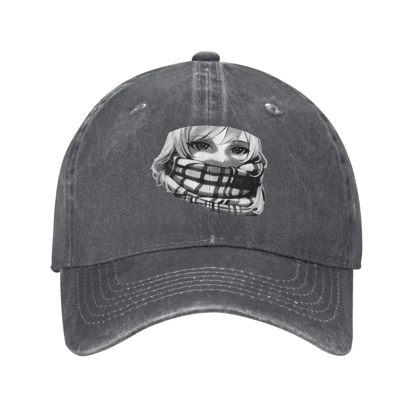 Funny Trollface Meme Washed Baseball Cap