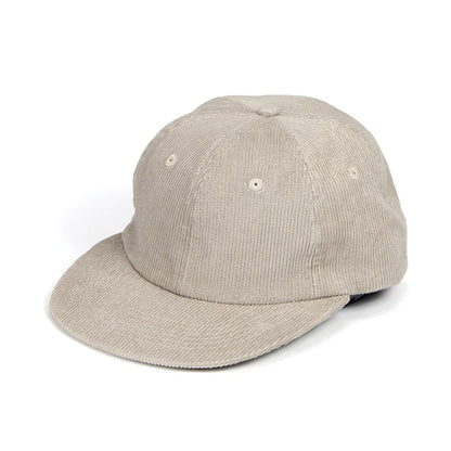 Corduroy 6-Panel Flat Brim Hip Hop Cap