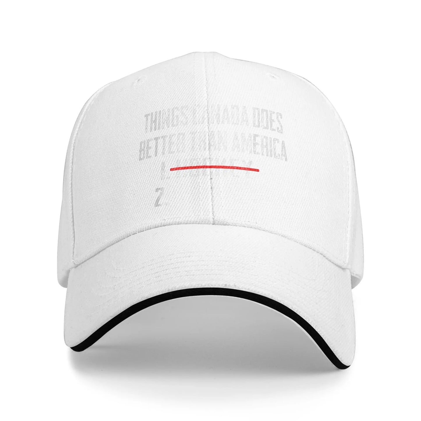 Funny Canada Hockey Comparison Casual Street Baseball Cap