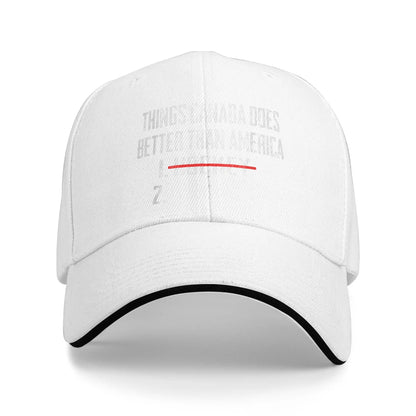 Funny Canada Hockey Comparison Casual Street Baseball Cap