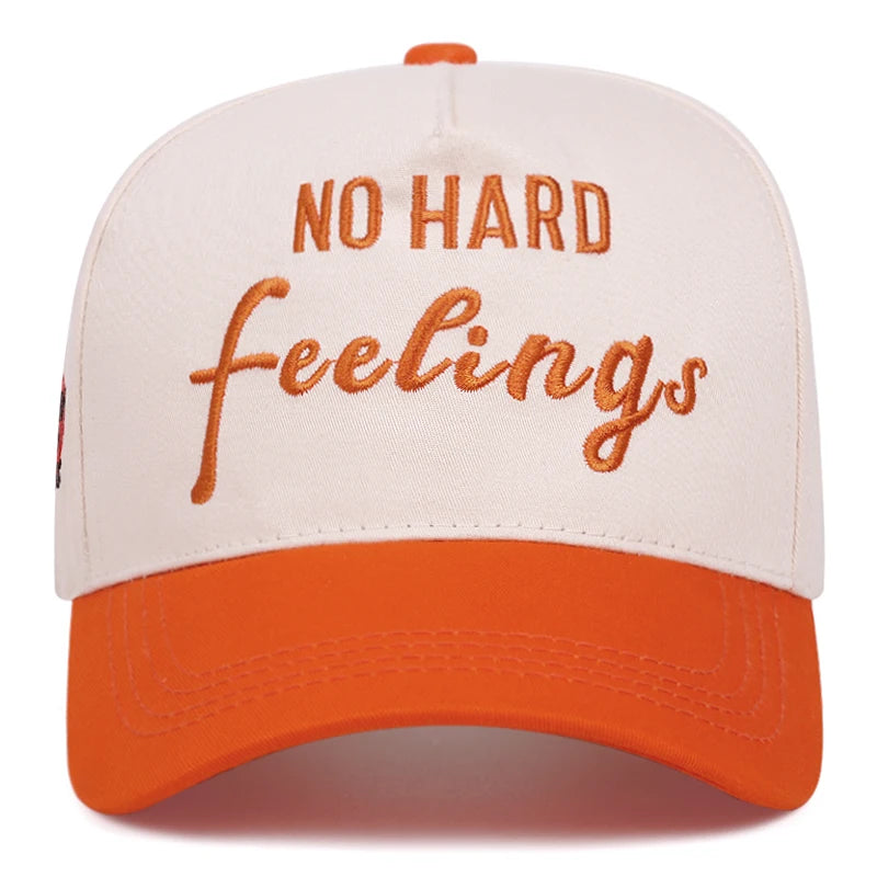 No Hard Rose Letter Embroidery Baseball Cap