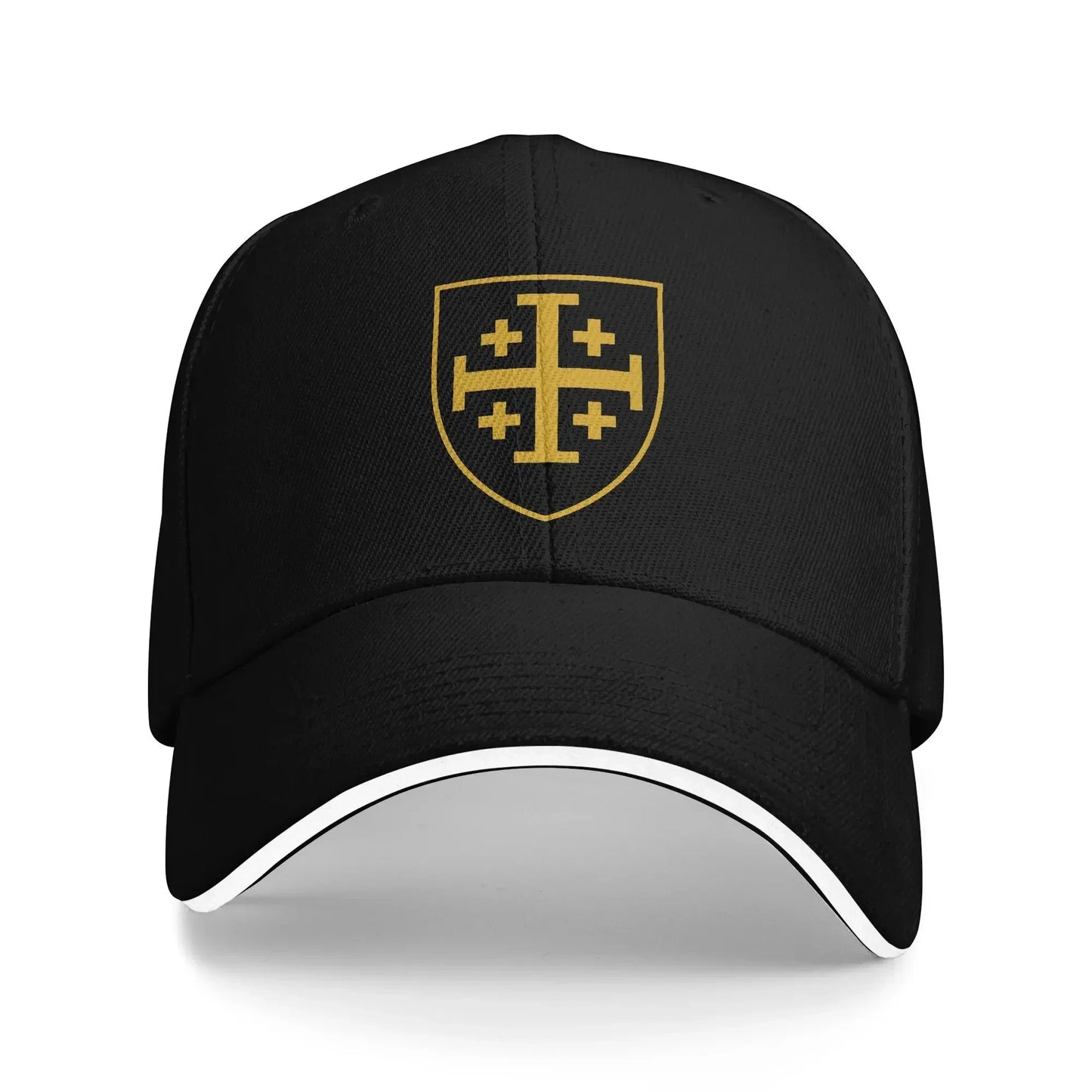Jerusalem Cross Shield Trucker Baseball Cap