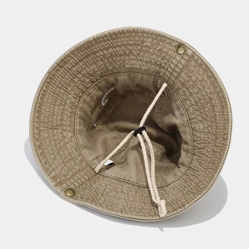 Cotton Embroidered Pattern Bucket Hat