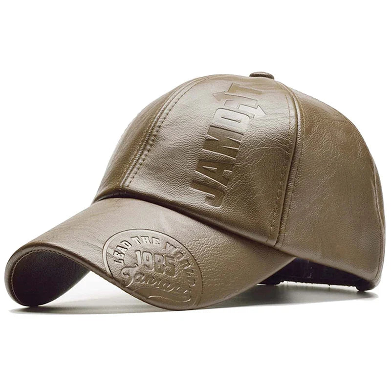 Unisex 1985 Imprinting Leather Baseball Caps
