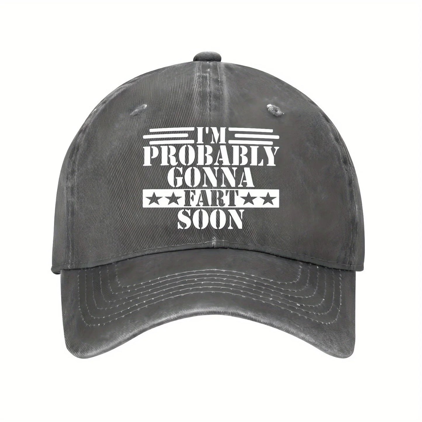 Funny Fart Soon Slogan Adjustable Baseball Cap
