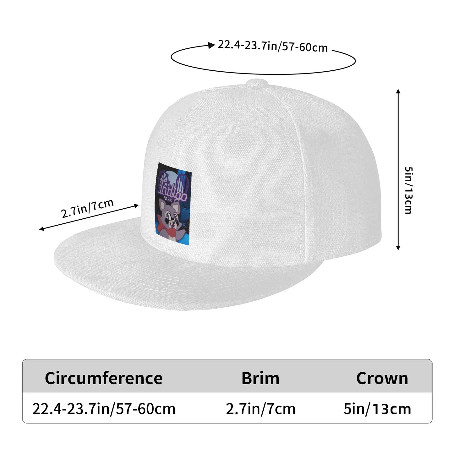 Rambley Indigo Park Character Graphic Streetwear Snapback Cap