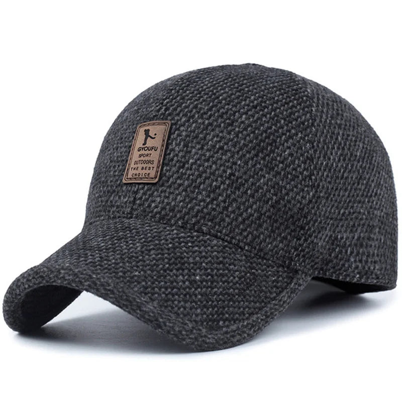 Winter Warm Earflap Hip Hop Baseball Cap