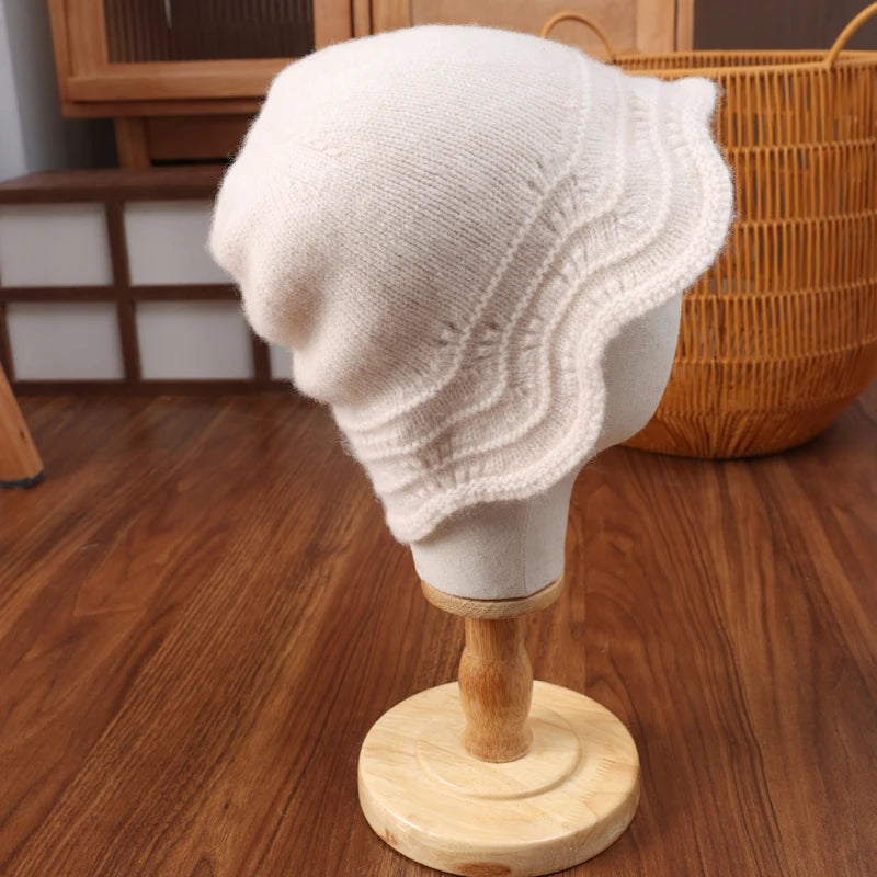 Pure Wool Knitted Fisherman Bucket Hat