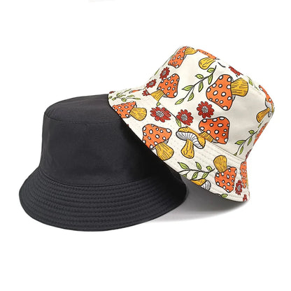 Cartoon Mushroom Printing Bucket Hat