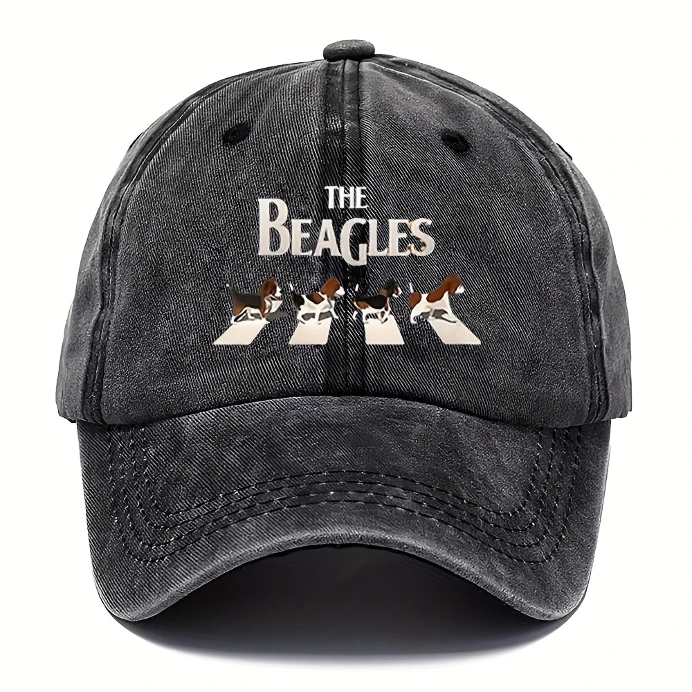 Casual Print Adjustable Washed Retro Baseball Cap