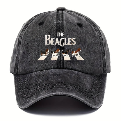 Casual Print Adjustable Washed Retro Baseball Cap