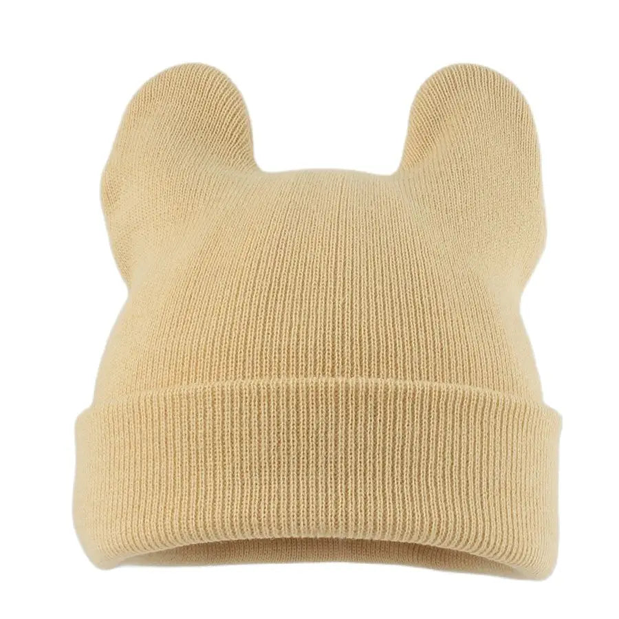 Korean Cute Cat Ear Knit Bucket Hat