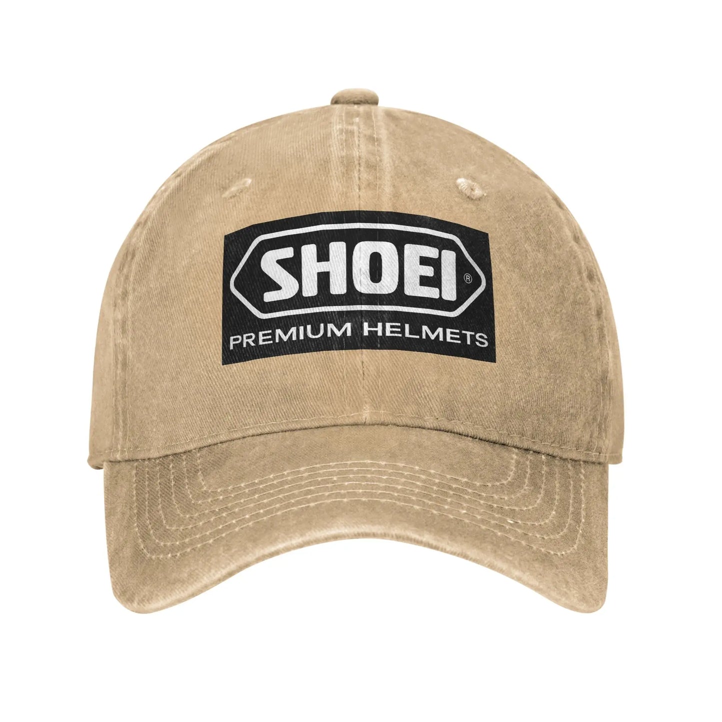 Shoei Motorcycle Helmets Washed Denim Baseball Cap