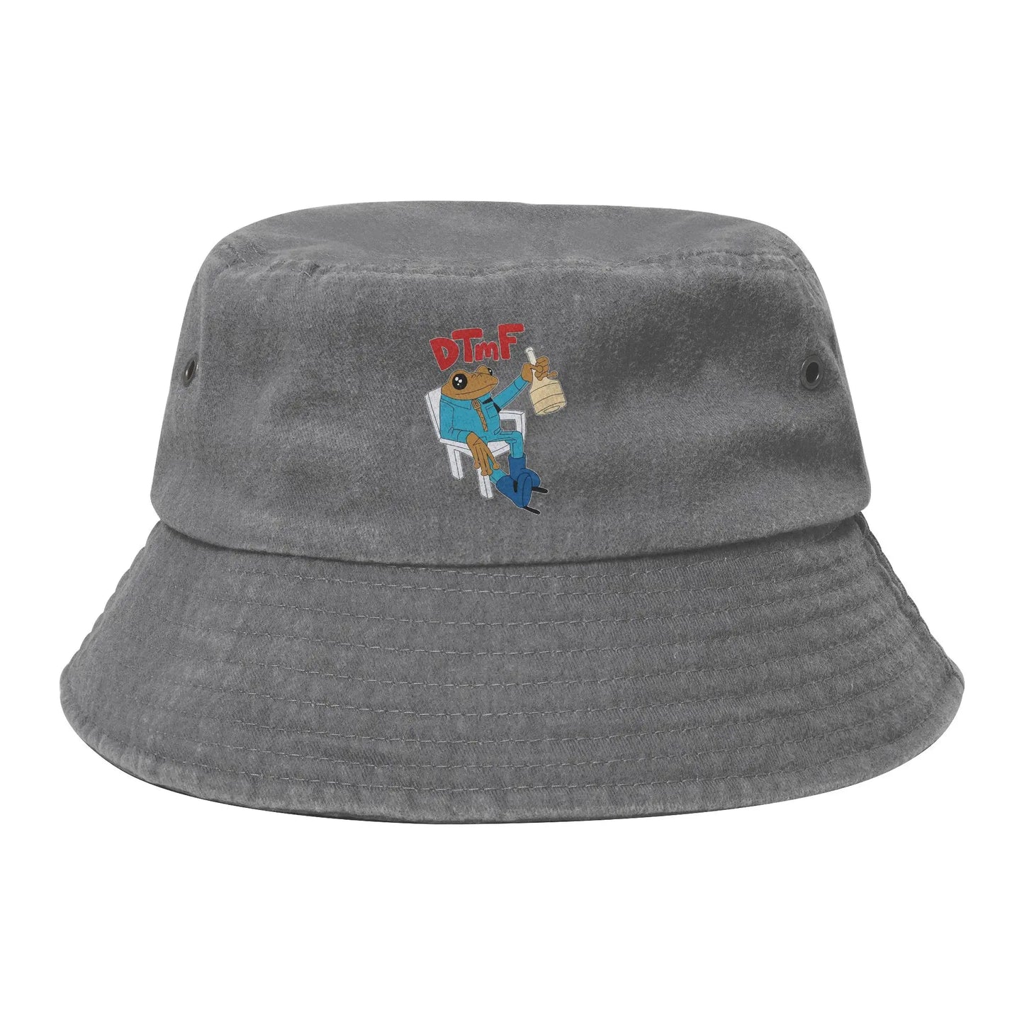 Girl Washed Denim DTMF Bad Bunny Bucket Hat