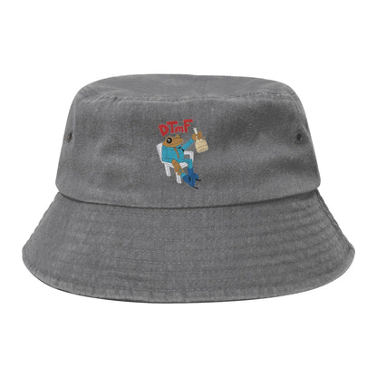 Girl Washed Denim DTMF Bad Bunny Bucket Hat