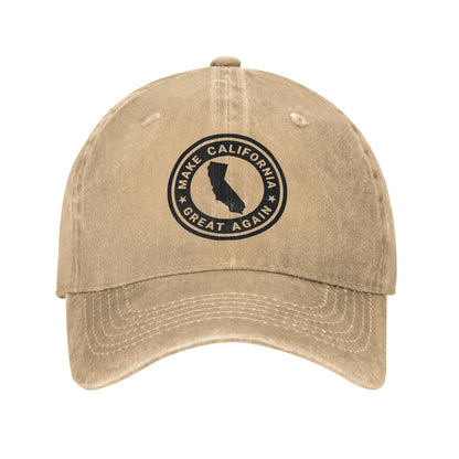 Make California Great Again Vintage Distressed Baseball Cap