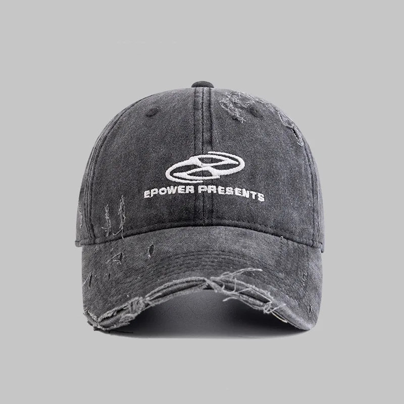 Retro Washed Letter Baseball Cap