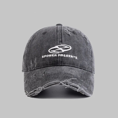 Retro Washed Letter Baseball Cap