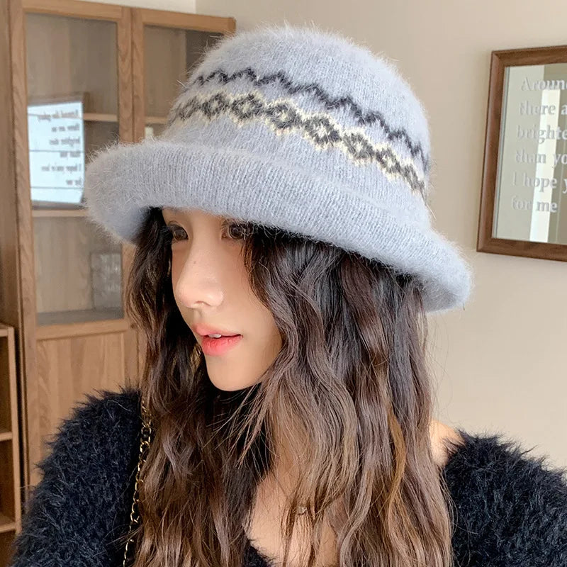 Warm Windproof Casual Winter Bucket Hat