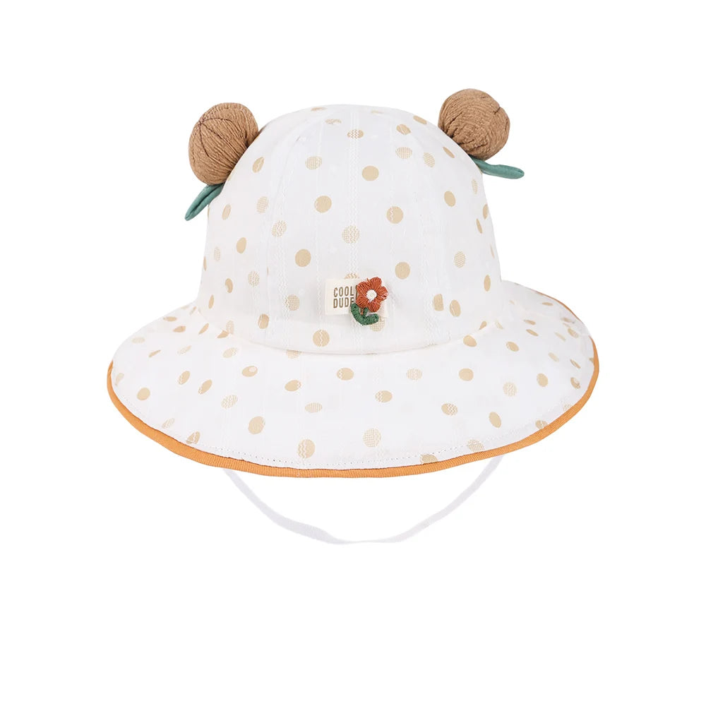 Baby Cute Dot Beach Sun Bucket Hat