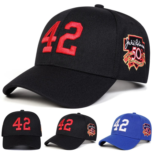 Unisex 42 Letter Embroidery Casual Outdoor Baseball Cap