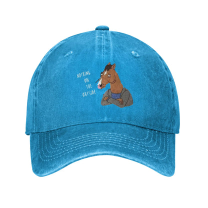 Bojack Horseman Washed Denim Snapback Baseball Cap