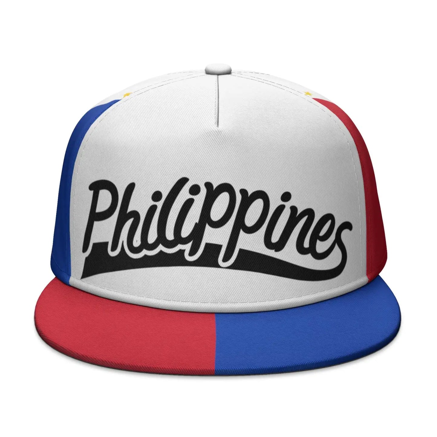 Philippines Flag Custom Name Snapback Cap