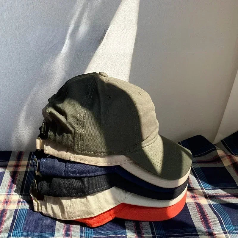 Simple Solid Color Cotton Baseball Cap