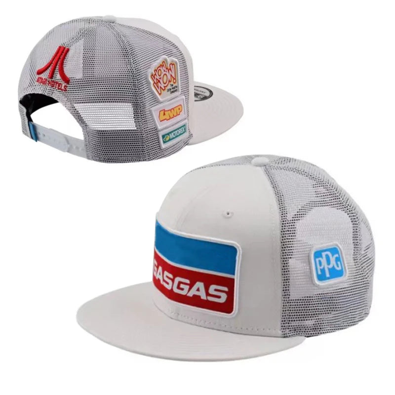 GasGas Motorcycle Flat Brim Snapback Cap