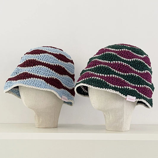 Women's Colorful Gradient Knitted Bucket Hat