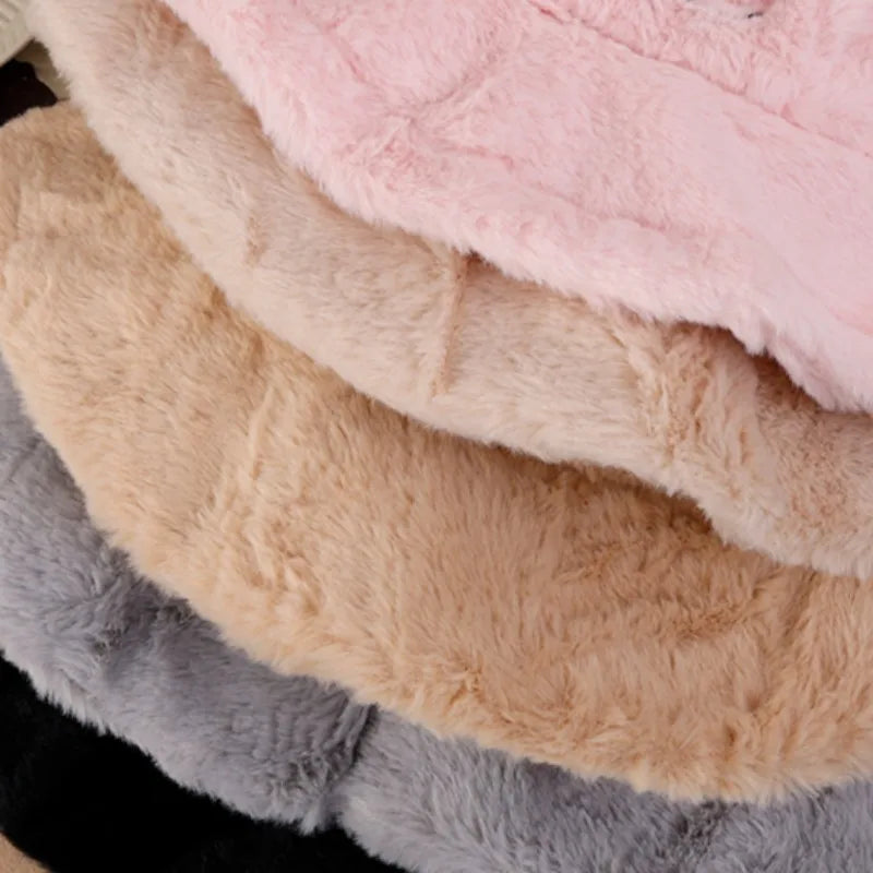 Cute Bear Plush Winter Bucket Hat