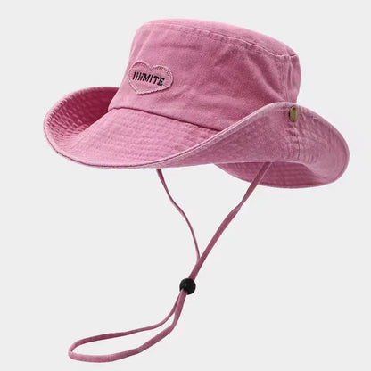 Japanese Retro Washed Cowboy Bucket Hat