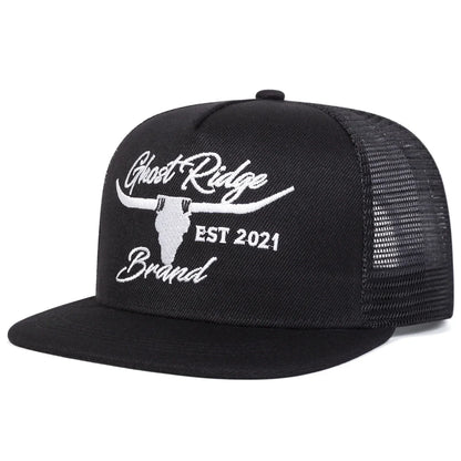 Bullhead Letter Embroidery Outdoor Snapback Cap