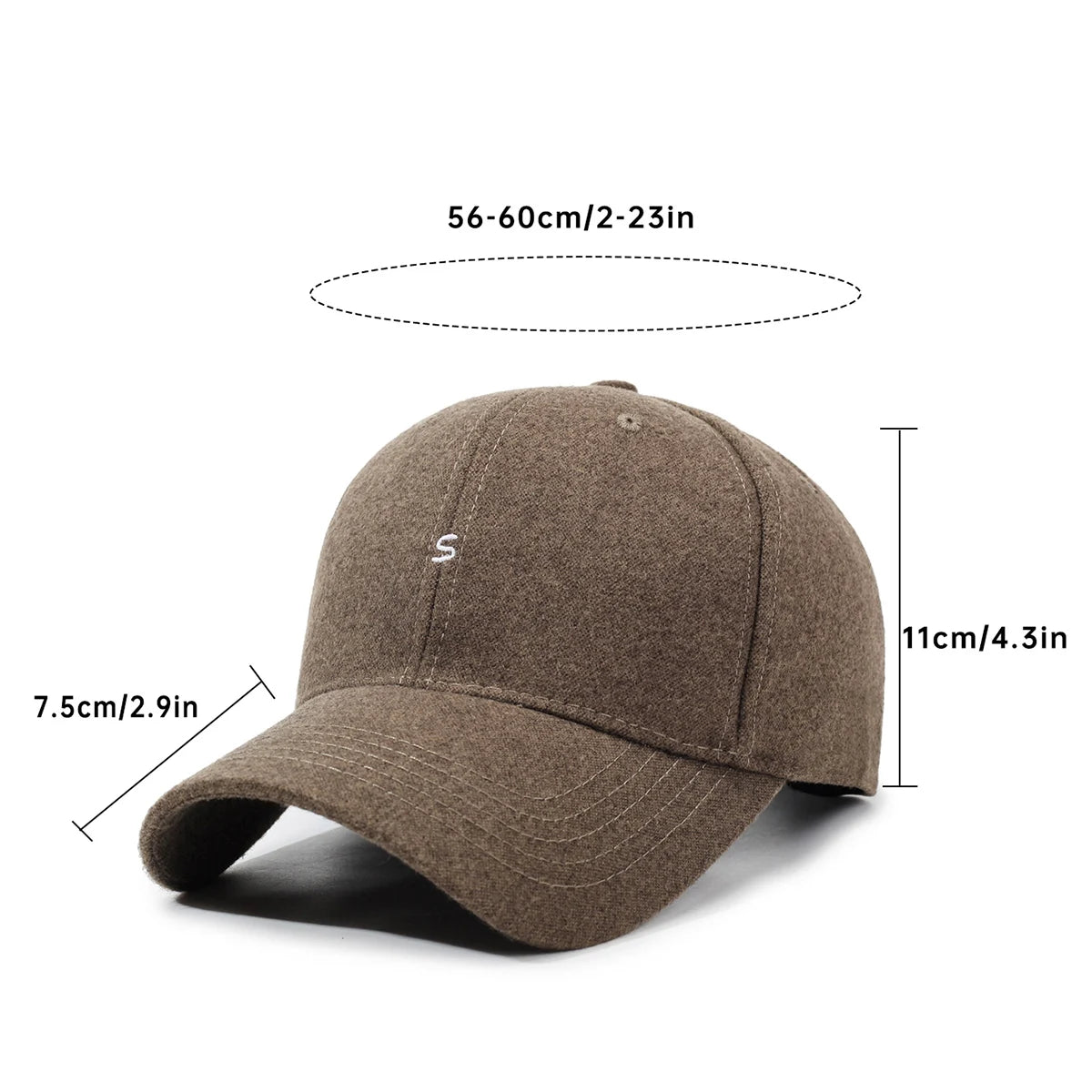 Large Head Wide Brim Duckbill Baseball Cap