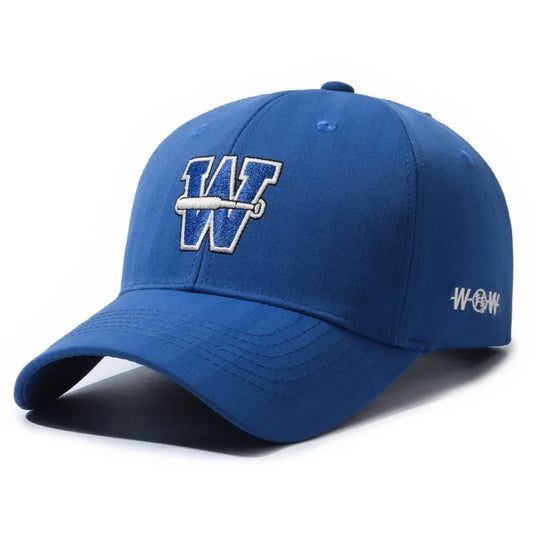 W Letter Cotton Trucker Baseball Cap