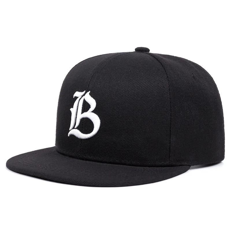 Unisex IB Embroidery Flat Brim Hip Hop Baseball Cap
