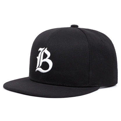 Unisex IB Embroidery Flat Brim Hip Hop Baseball Cap