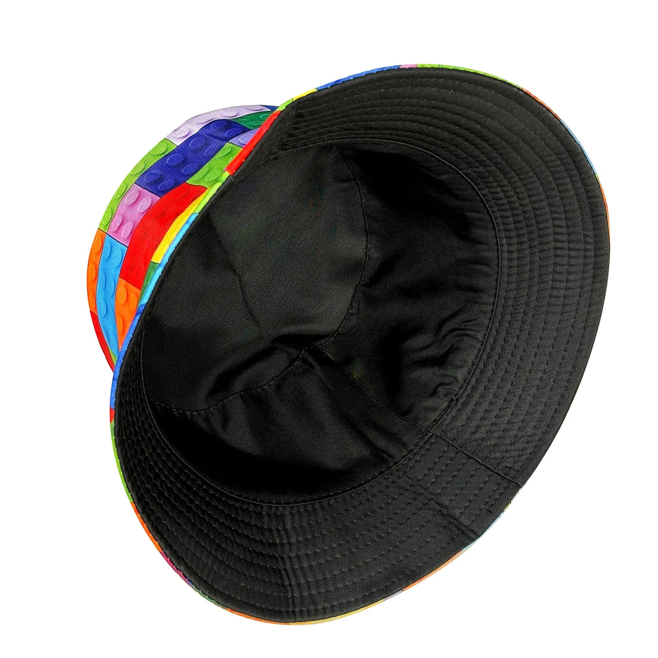 Personalized Building Block Reversible Foldable Bucket Hat