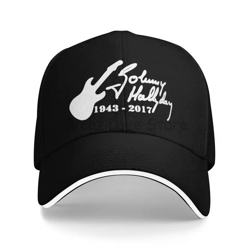 Johnny Hallyday French Rock Legend Baseball Cap