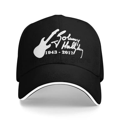 Johnny Hallyday French Rock Legend Baseball Cap