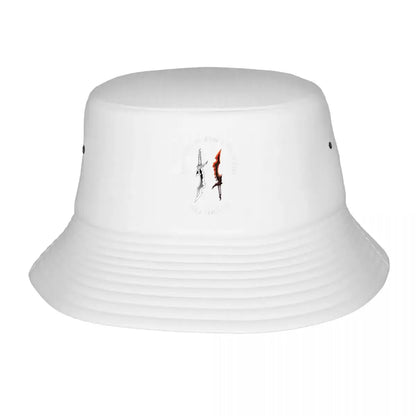 Demon Fang Knight Sword Graphic Bucket Hat