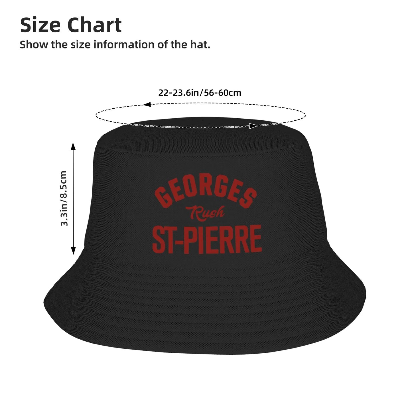 Georges St Pierre Hip Hop Travel Style Bucket Hat