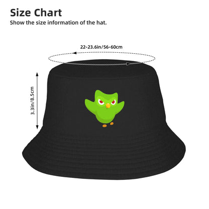 Duolingo Owl Duo Reversible Summer Bucket Hat