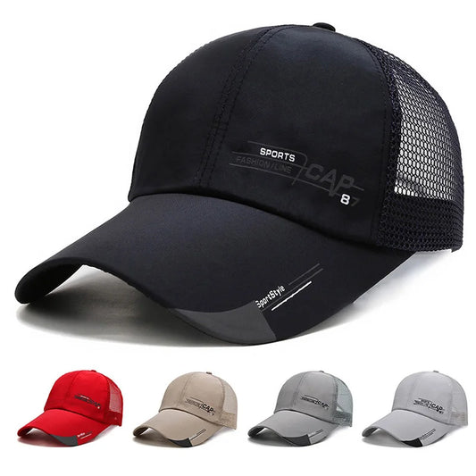 Unisex Mesh Ponytail Snapback Baseball Cap
