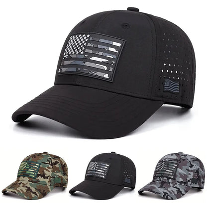 American Flag Skateboarding Baseball Hat