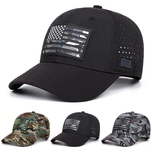American Flag Skateboarding Baseball Hat