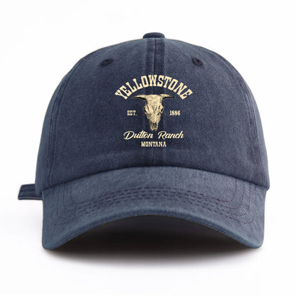 Yellowstone Washed Retro Dad Baseball Cap