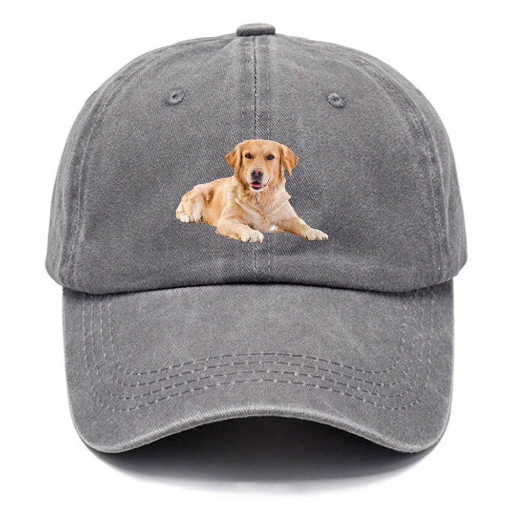 Golden Retriever Printed Hip Hop Baseball Cap