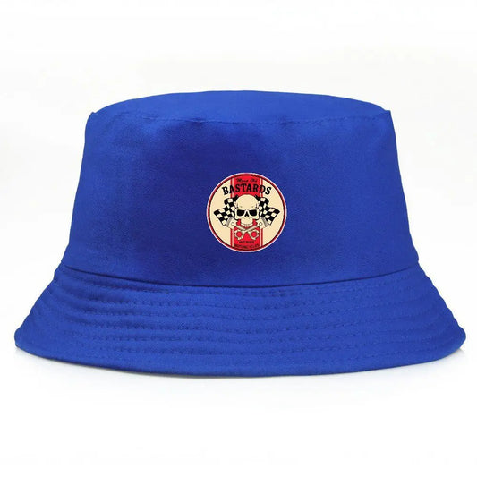 BASTARDS Skull Sunglasses Printed Black Bucket Hat