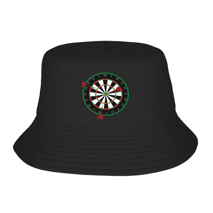 Dartboard Game Retro Graphic Bucket Hat
